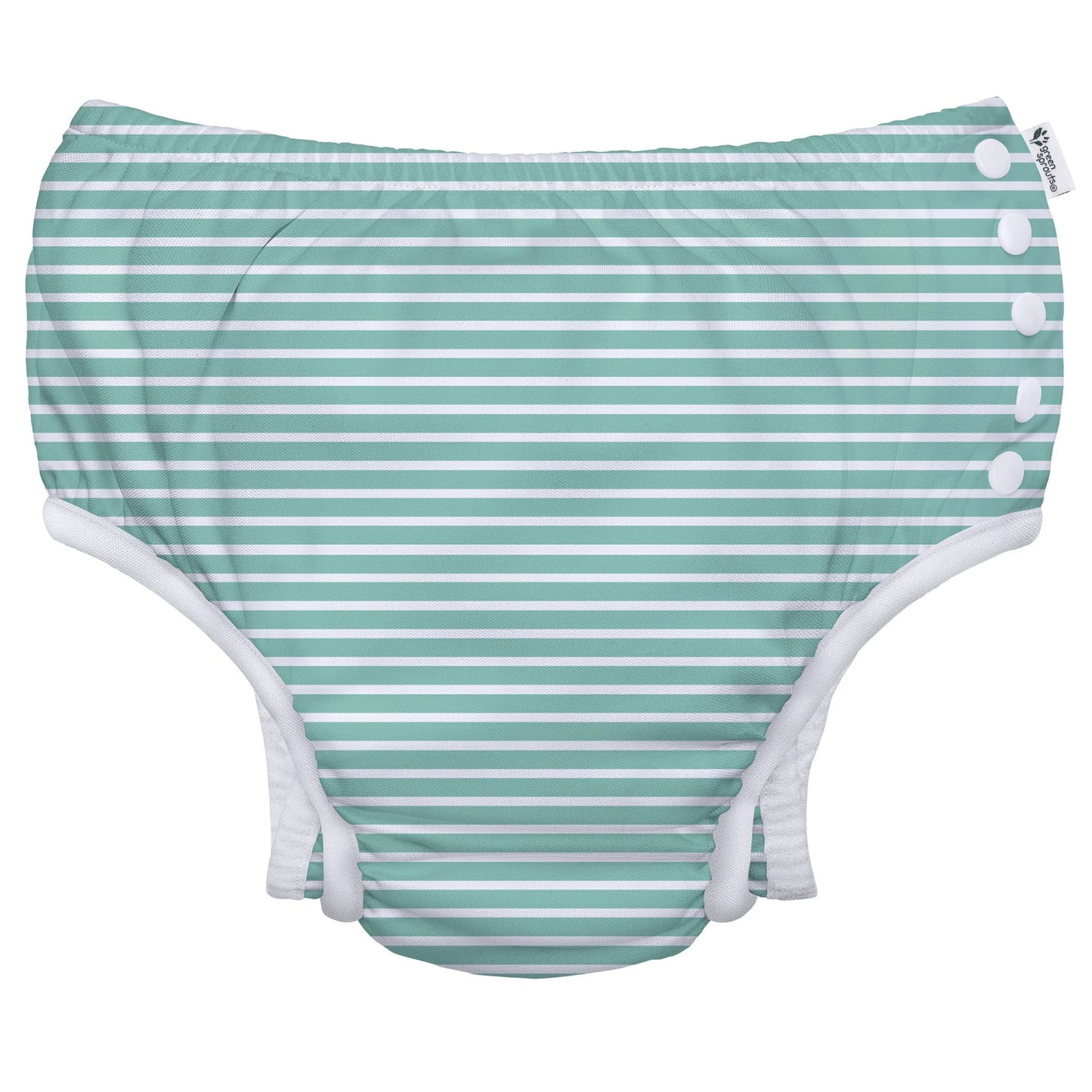 Fralda Reutilizável Para Piscina e Praia - Mint Stripes