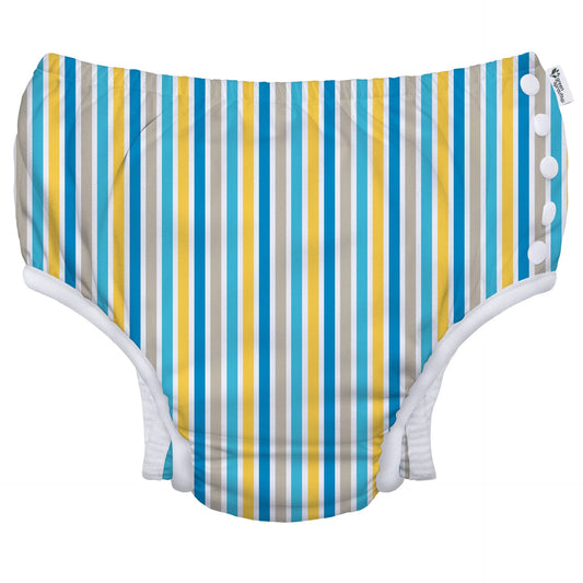 Fralda Reutilizável Para Piscina e Praia - Multicolor Stripes