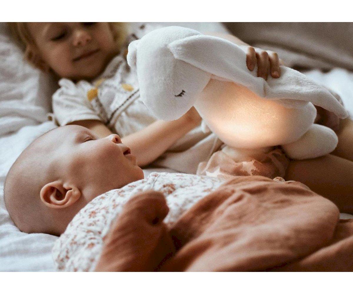 Peluche de Luz e Som - Coelho Creme