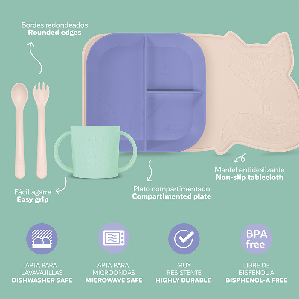 Conjunto de Alimentação para Aprendizagem BLW - Sunset