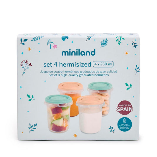 Conjunto de 4 Recipientes Herméticos 250ml - Dreamland