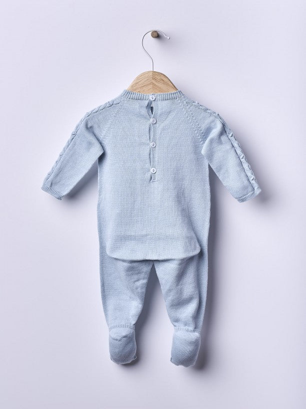 Babygrow tricotado em algodão orgânico - PURE FEELINGS