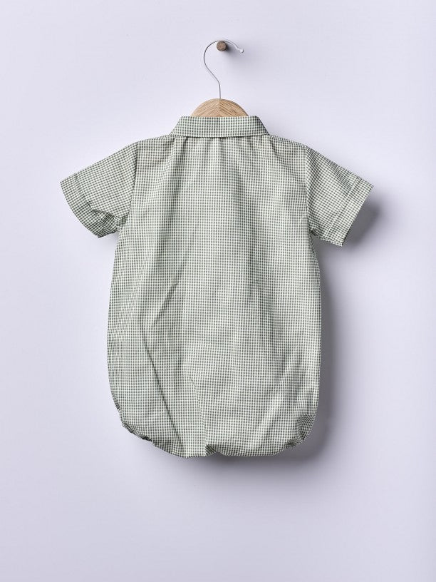 Body camisa em tecido xadrez Vichy - SUMMER IN THE VILLAGE