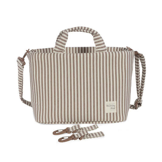Walking Mum Bolsa Muda-Fraldas - Praliné Strips Moka