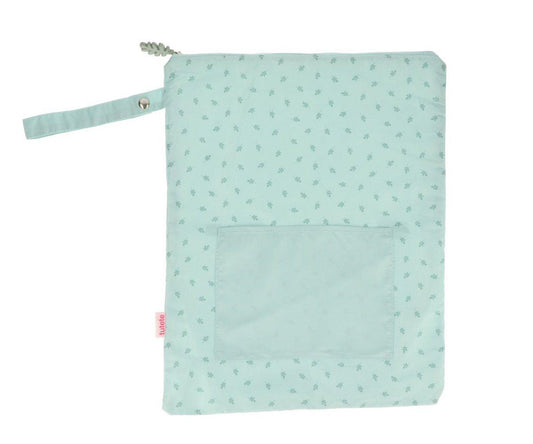 Bolsa Grande Impermeável Personalizável - Leaves Sage