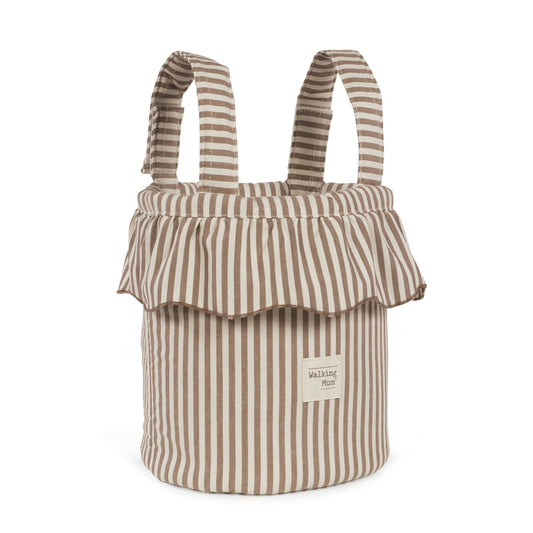 Walking Mum Bolsa Bucket - Praliné Strips Moka
