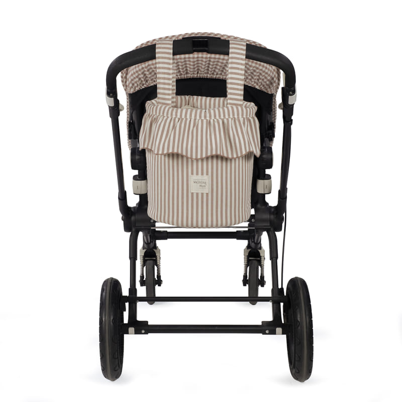 Walking Mum Bolsa Bucket - Praliné Strips Moka
