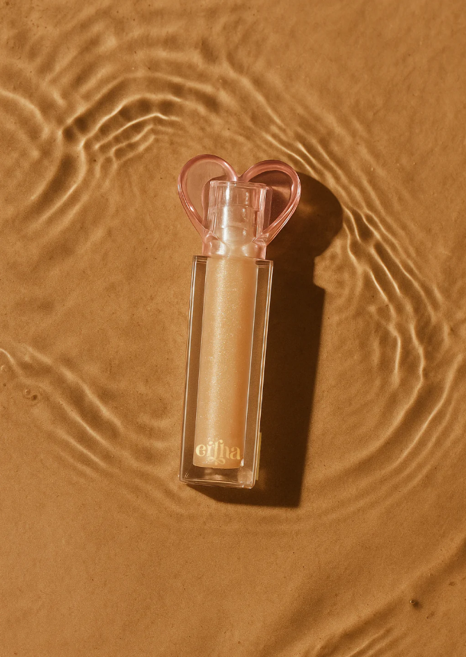 Batom Glimmies - Flavored Vegan Lip Gloss - Sparkle Sunshine - Cake Flavor
