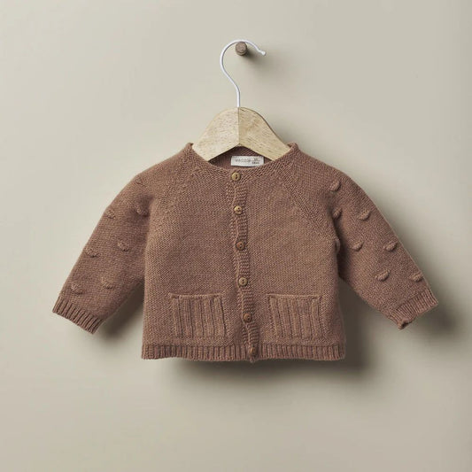 Casaco de manga comprida tricotado - HAPPY TIME IN WINTER