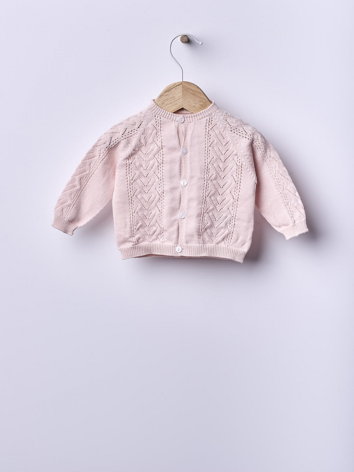 Casaco tricotado em algodão orgânico - ROMANTIC SPRING DAY