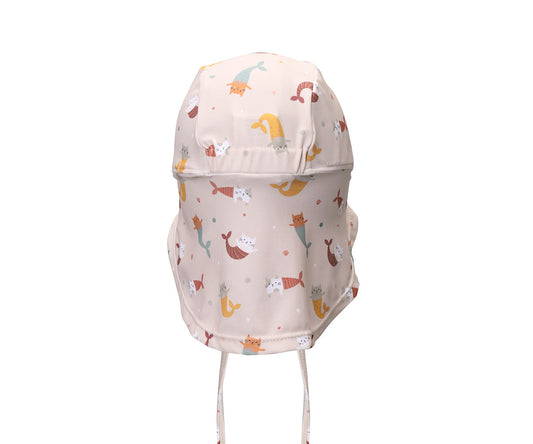 Chapéu de Praia Bebé Monnëka Mermaid Cats