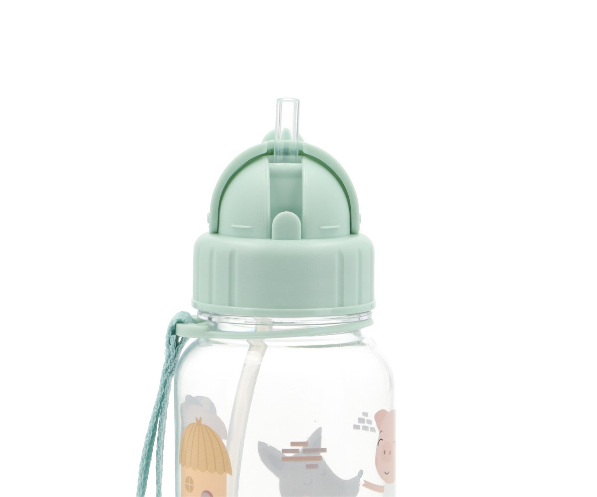 Garrafa Plástico 500ml Tutete - The Three Little Pigs