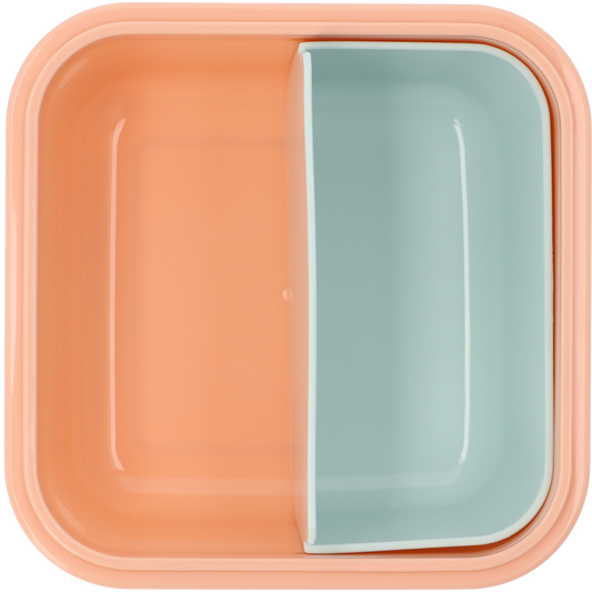 Caixa Lancheira Grande Apricot