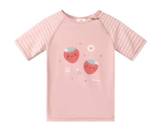Pack Verão - Colete + t-shirt + Chapéu Monneka Strawberries (+2 anos)