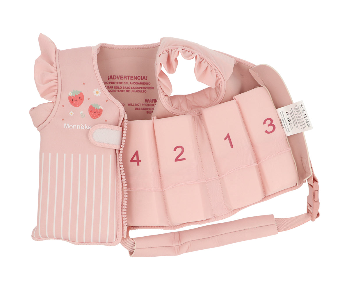 Pack Verão - Colete + t-shirt + Chapéu Monneka Strawberries (+2 anos)