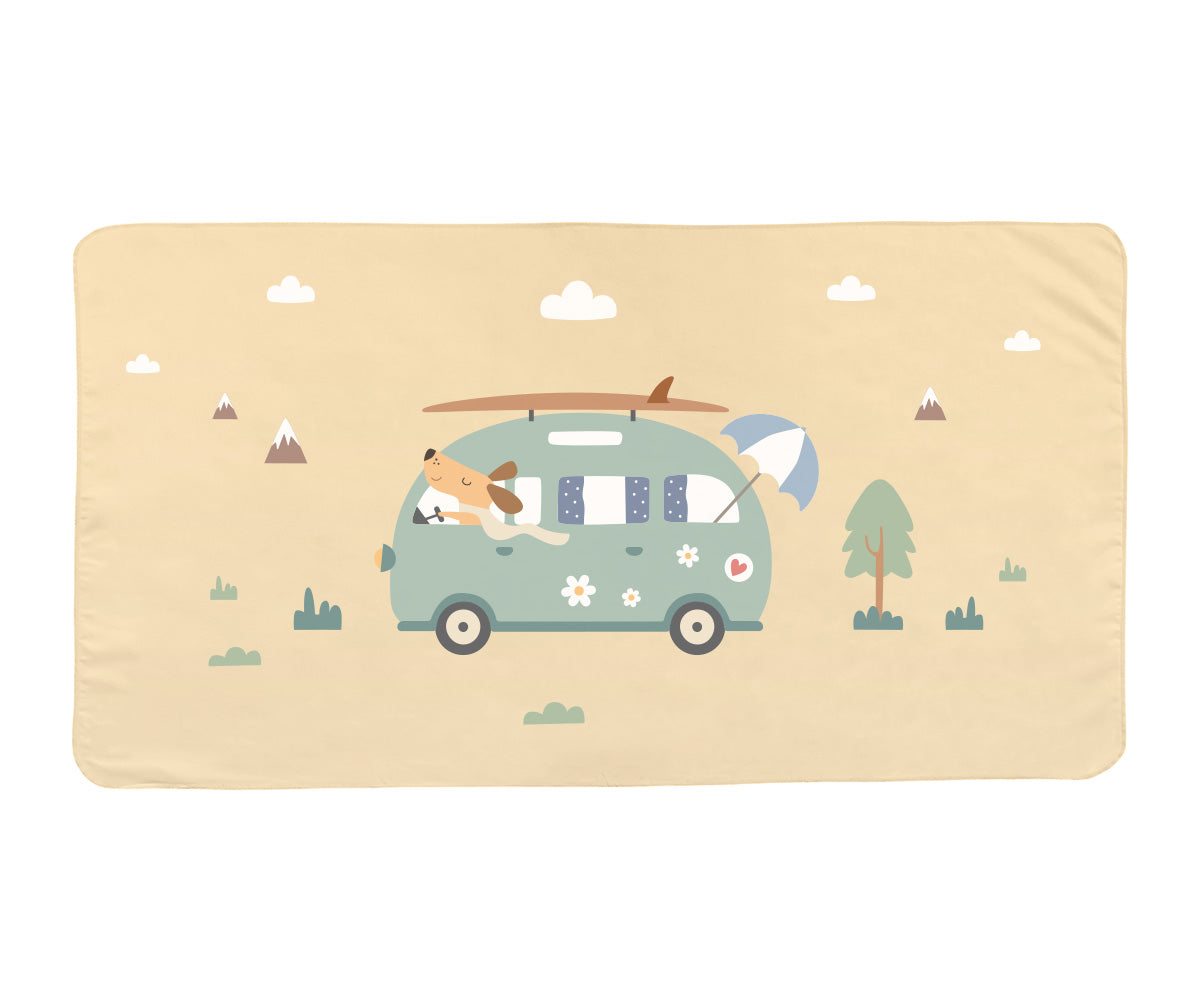 Toalha de Praia Microfibra Monnëka Surf Van