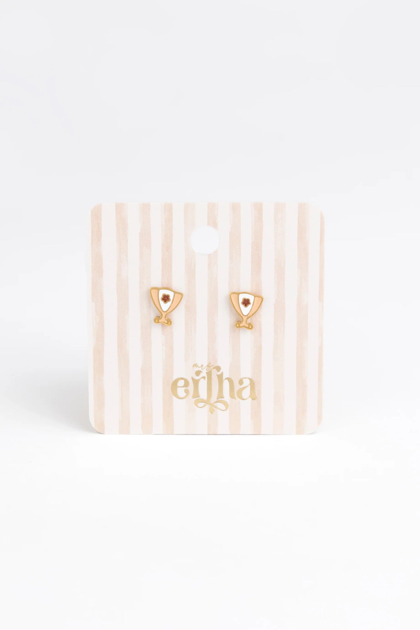 Brincos Studs Earrings - Cup of Love