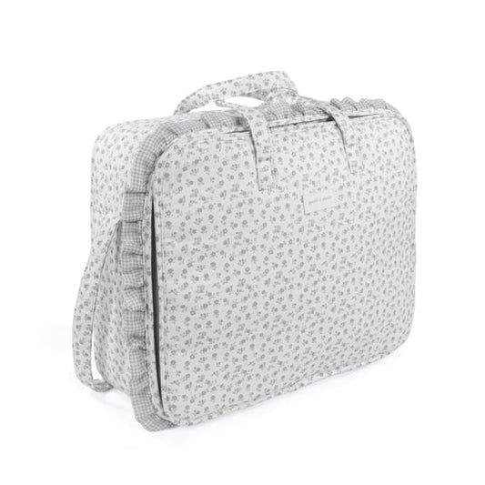 Pasito a Pasito Mala de Maternidade - Little Bloom Flowers Gris