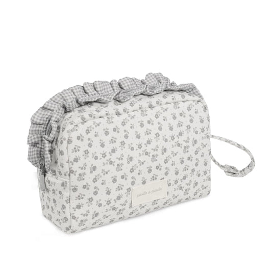 Pasito a Pasito Necessaire - Little Bloom Flowers Gris