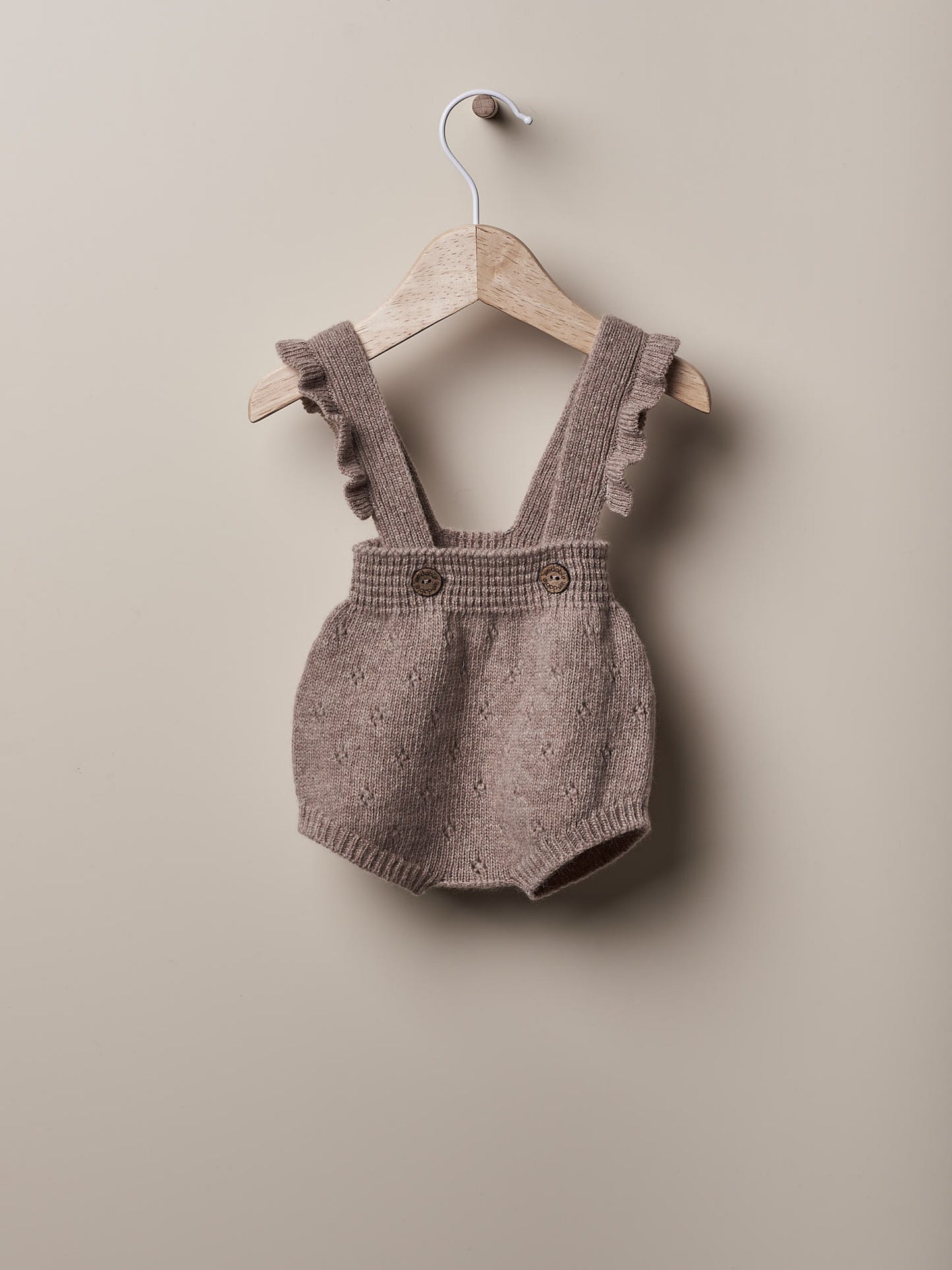 Fofo com alças tricotado em lã - TONES OF GARDENS IN WINTER