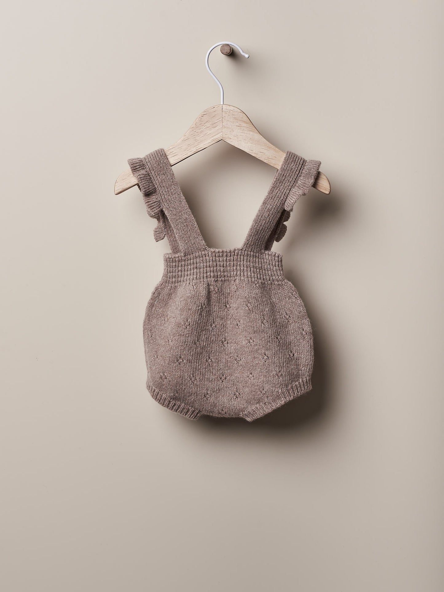 Fofo com alças tricotado em lã - TONES OF GARDENS IN WINTER