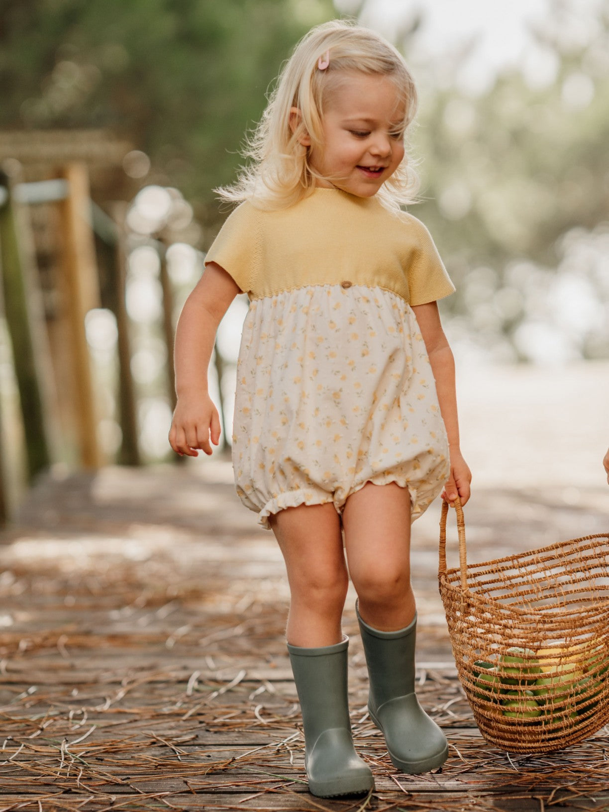 Fofo de manga curta decorado com limões - SUMMER IN THE VILLAGE