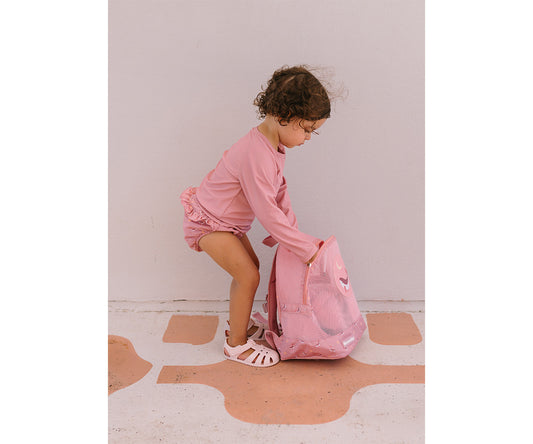 Cueca Fralda com Folho Monnëka Whale Pink