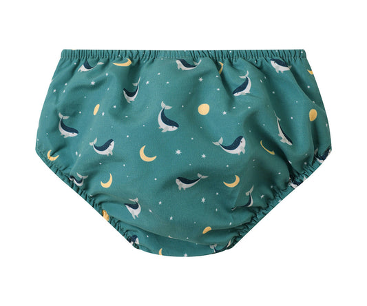 Cueca Fralda Monnëka Whale Teal