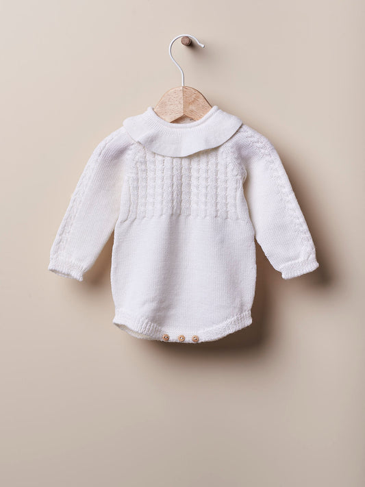 Fofo tricotado em lã - Pérola