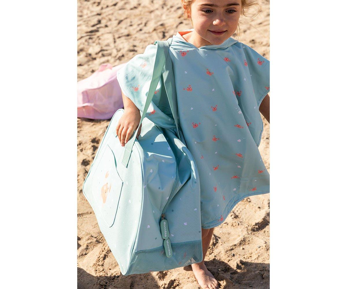 Bolsa de Praia com malha Crab Sage