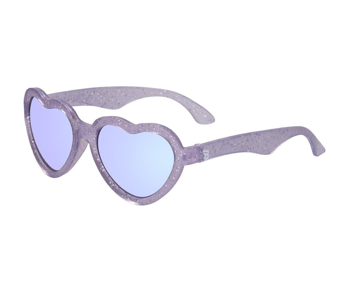 Óculos de Sol Flexíveis - Hearts Lavender Shimmer