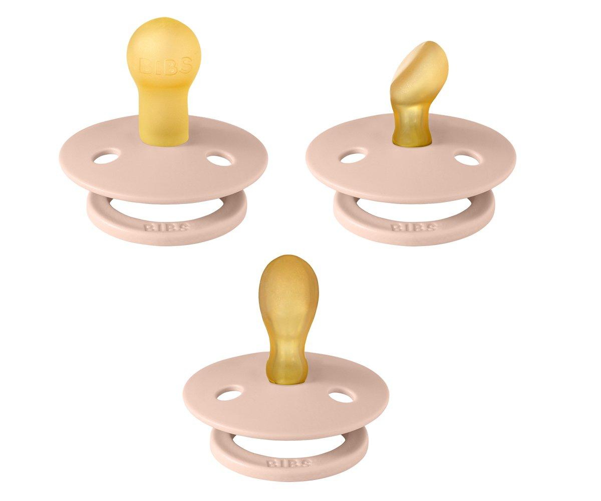 Pack 3 Chupetas BIBS Try-It Blush