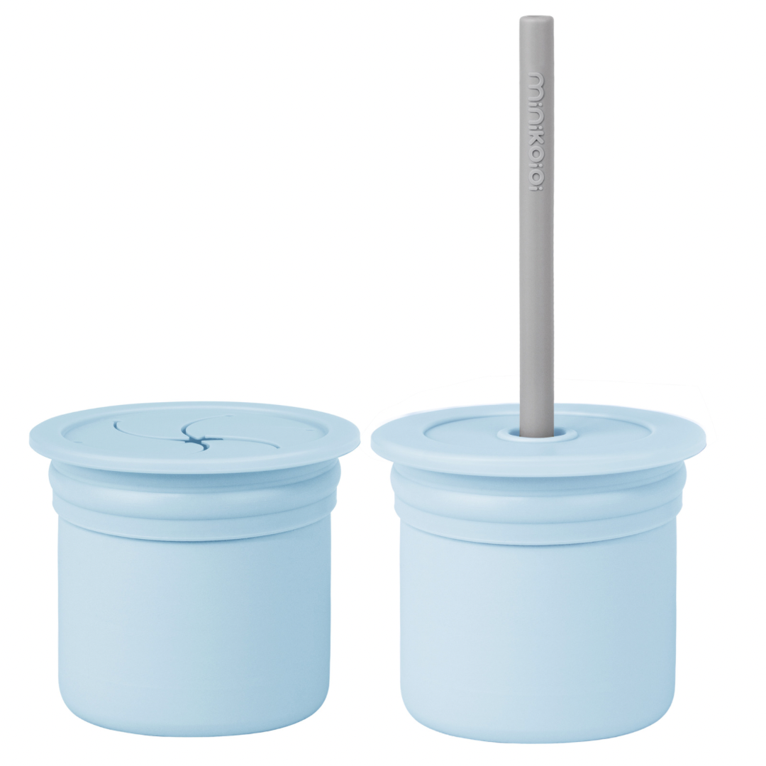 Copo Sip+Snack - Mineral Blue/Powder Grey