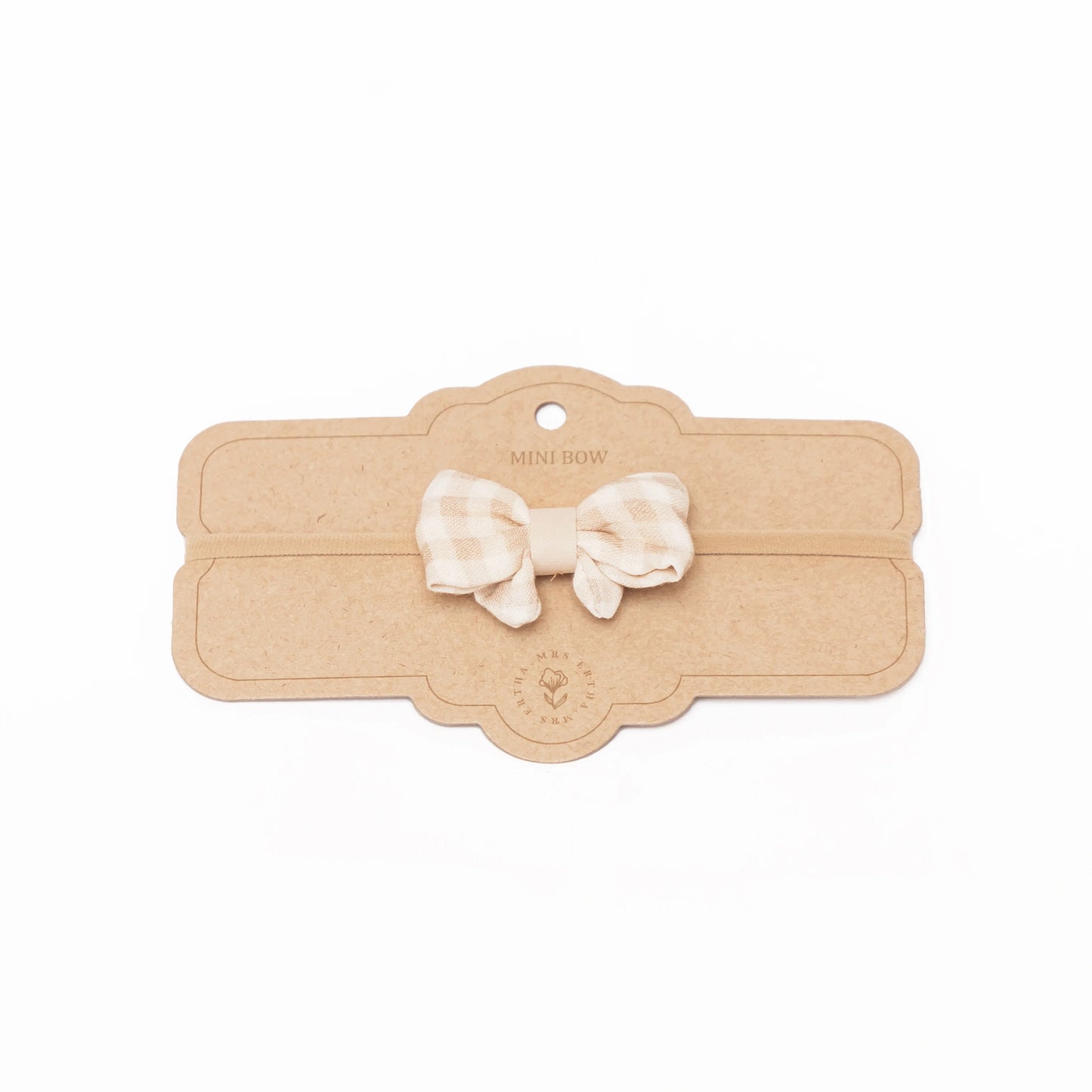 Fita elástica com laço - Little Bow Headband - Soft Squares