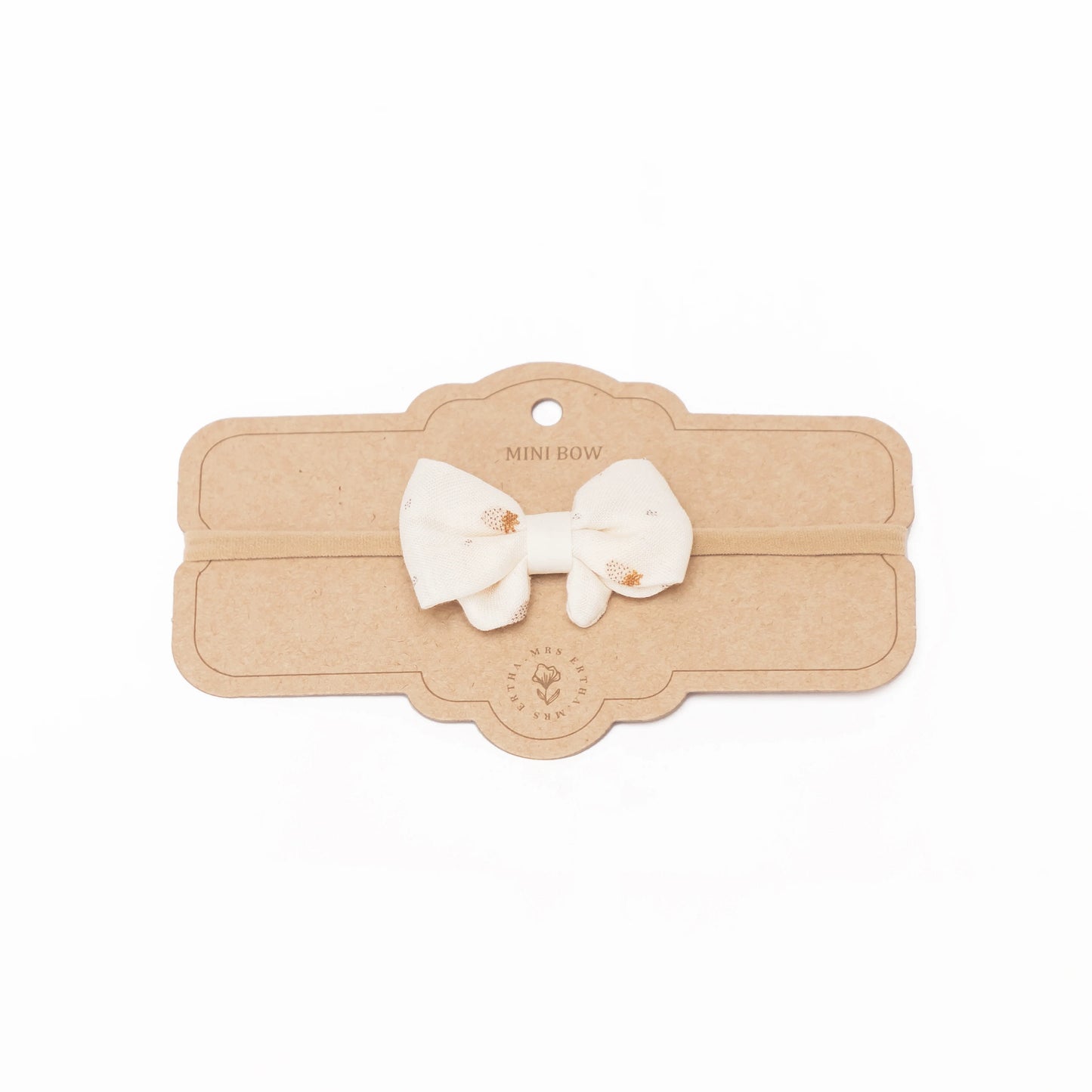 Fita elástica com laço - Little Bow Headband - Strawberries Mood