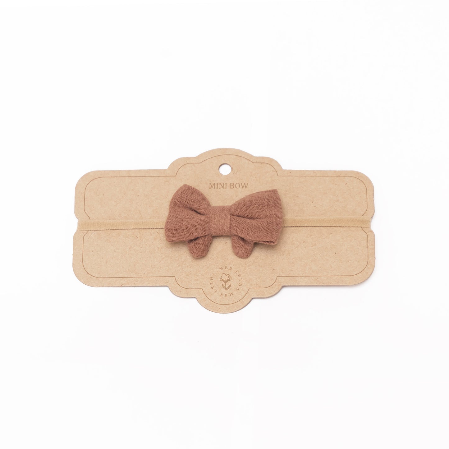 Fita elástica com laço - Little Bow Headband - Rusted