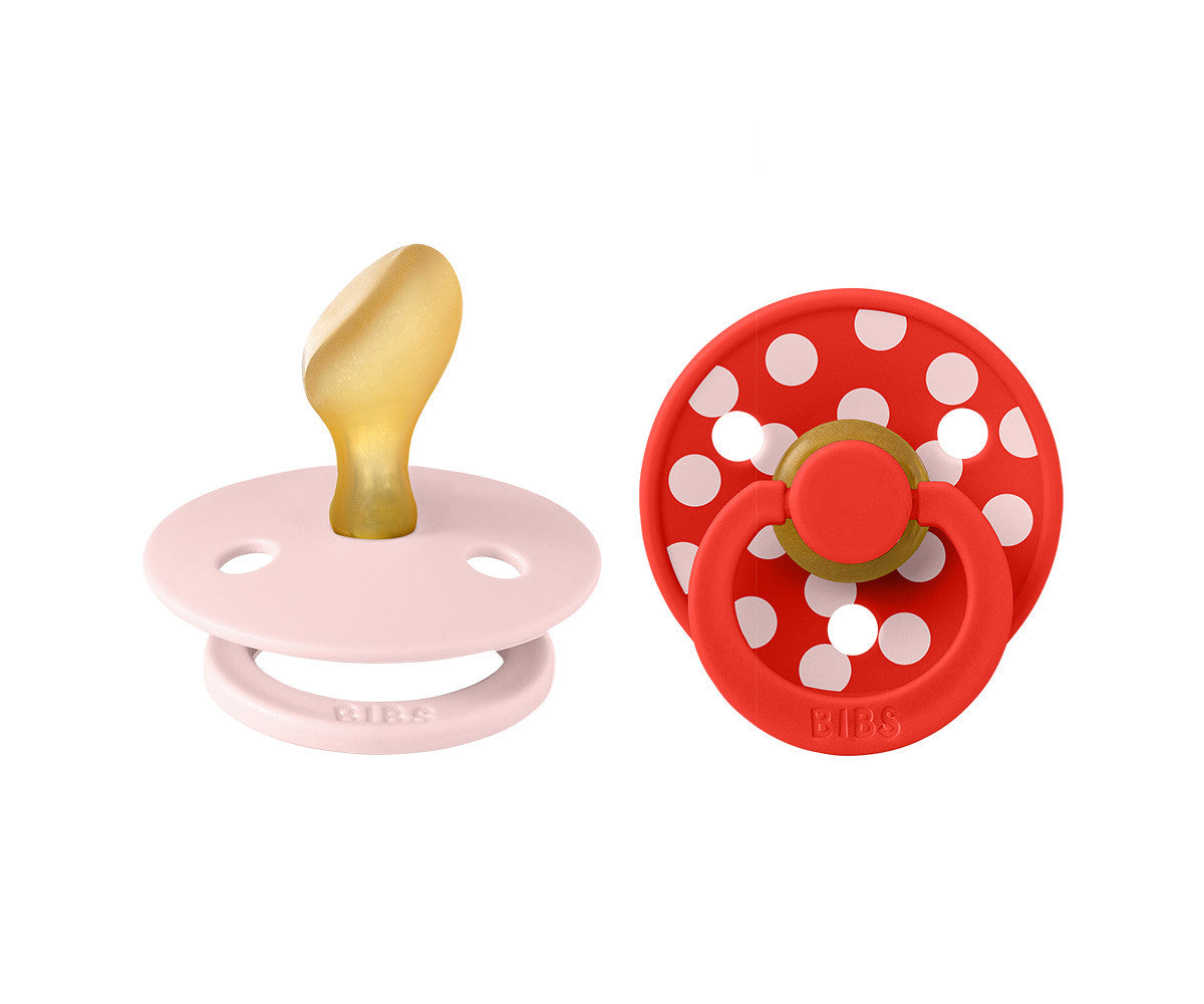 BIBS Colour Anatómica Studio - Polka Blossom/Candy Apple