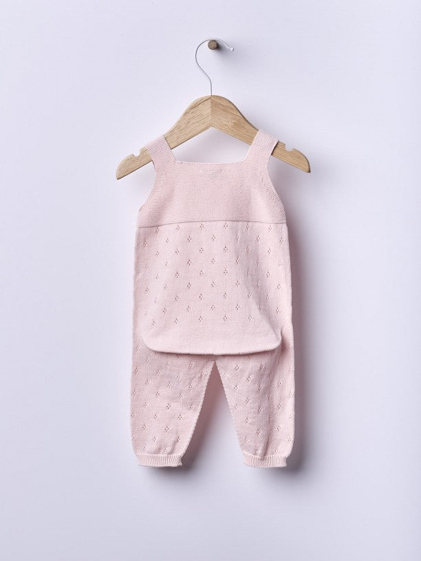 Jardineiras tricotadas em algodão orgânico - BREEZE