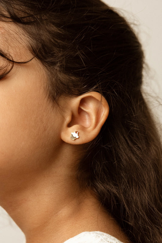 Brincos Studs Earrings - Love Muffin