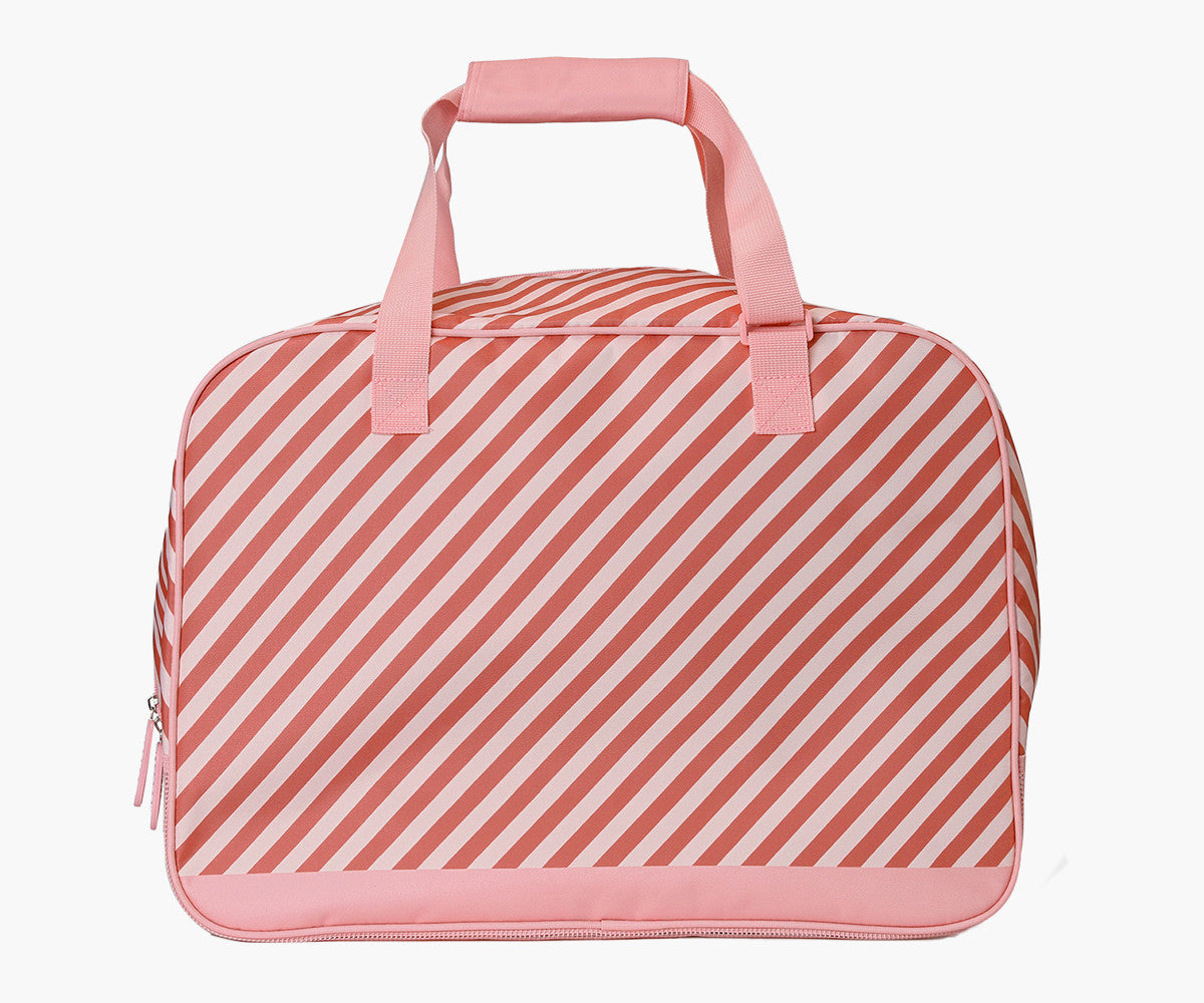 Bolsa de Praia Monnëka Anti-Areia Stripes Bloom & Blush