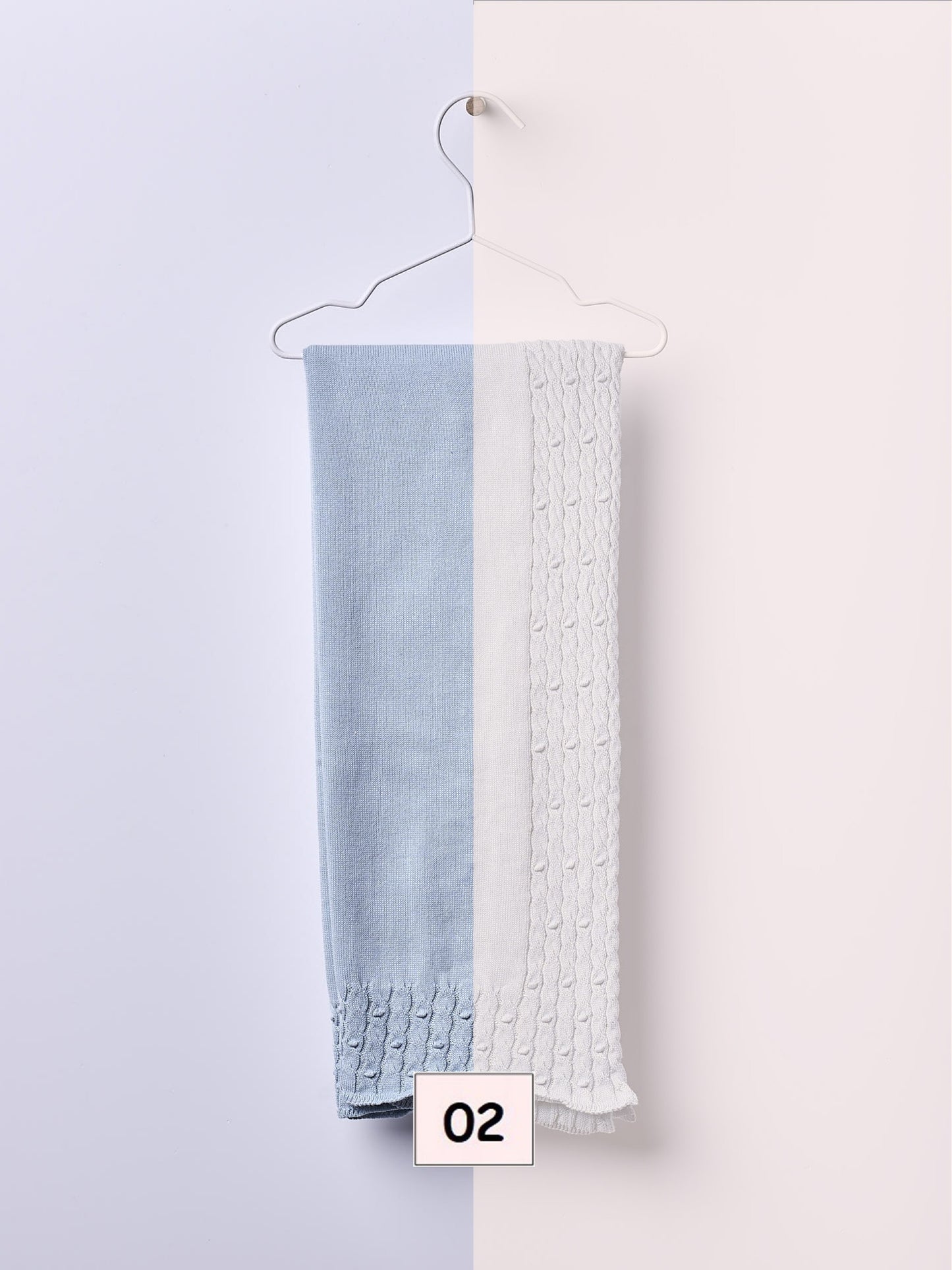 Manta tricotada em algodão orgânico - PURE FEELINGS