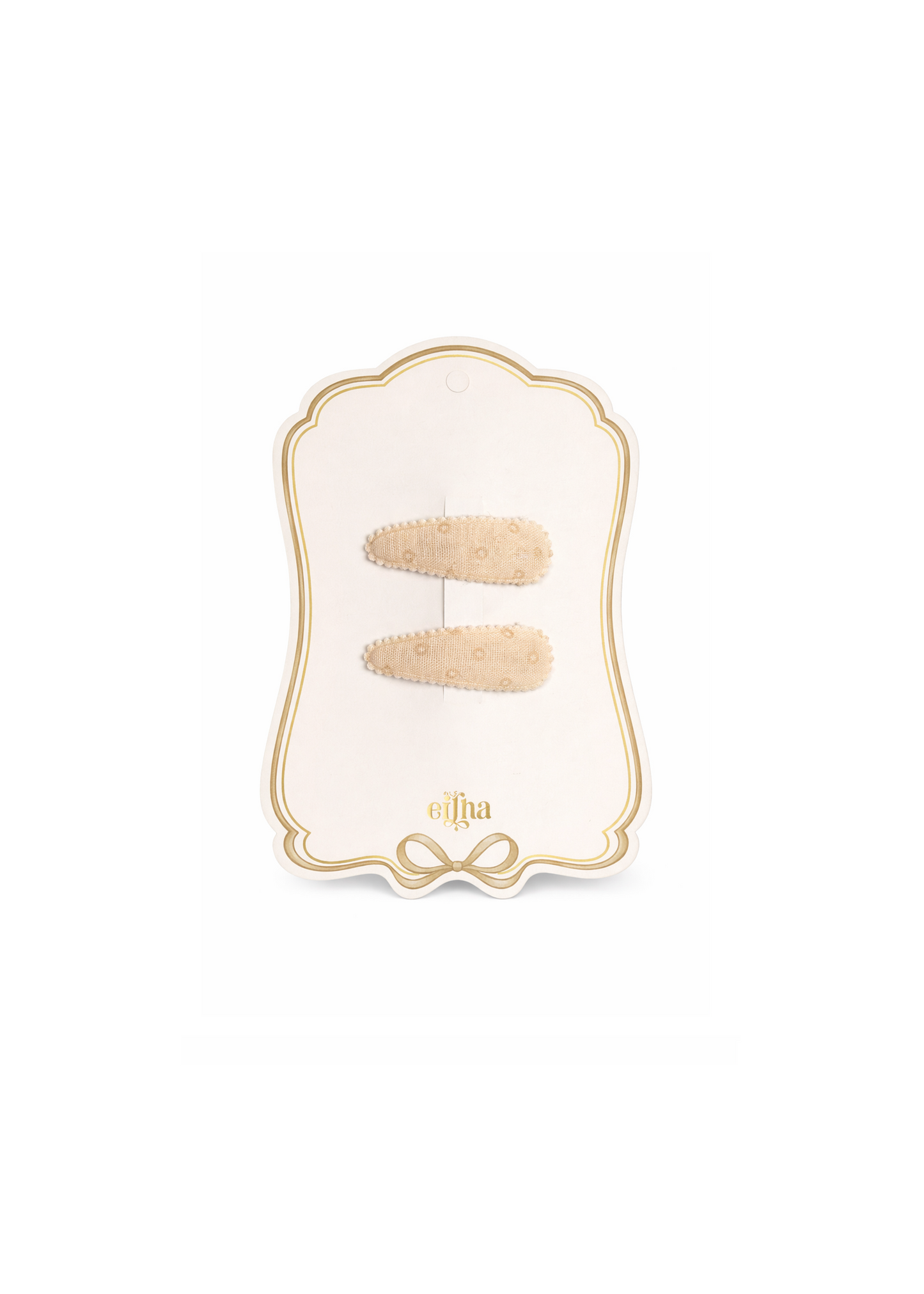 Pack 2 Ganchos de Cabelo - Neutral Dots | Mrs Ertha