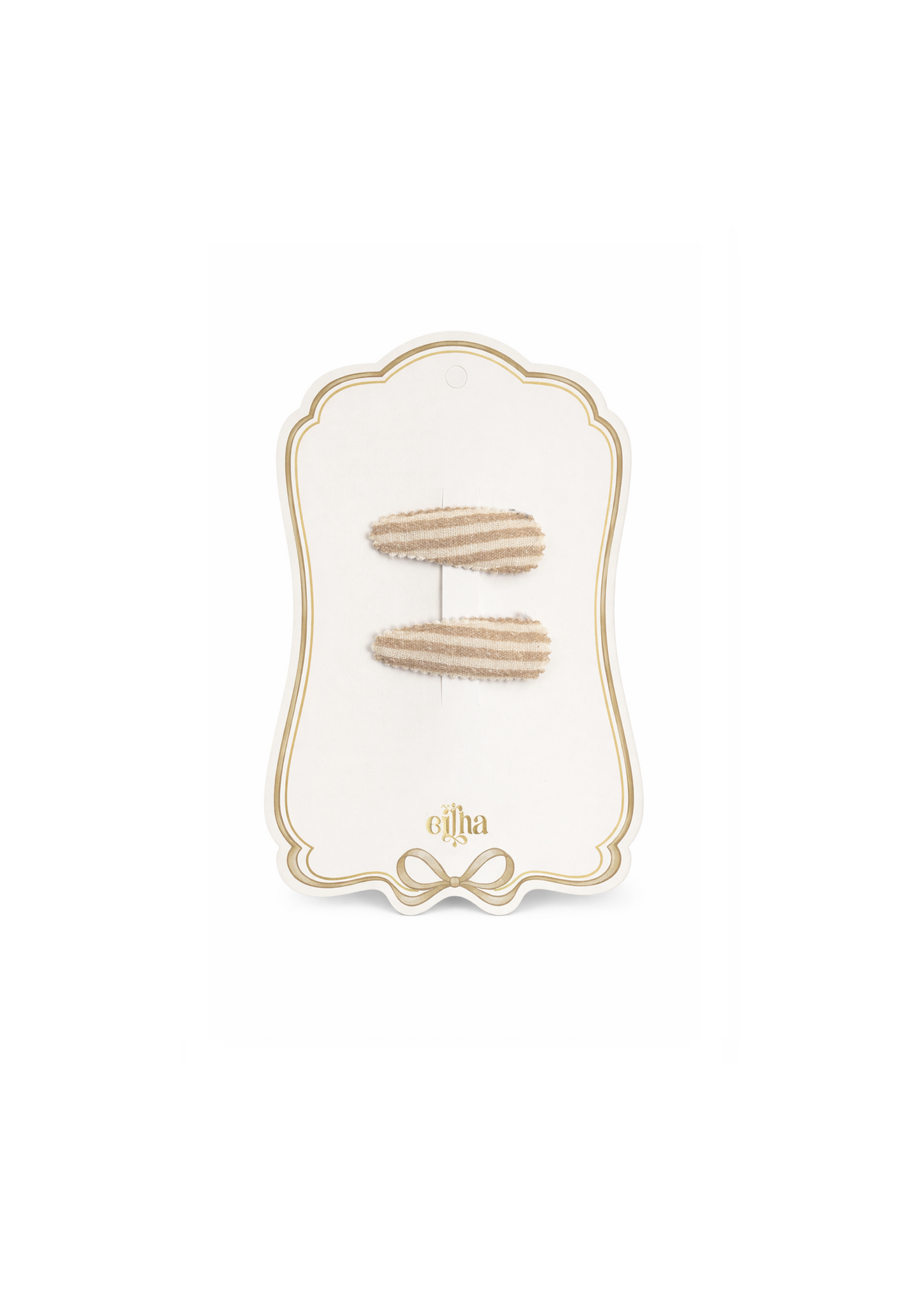 Pack 2 Ganchos de Cabelo - Toffee Lines | Mrs Ertha