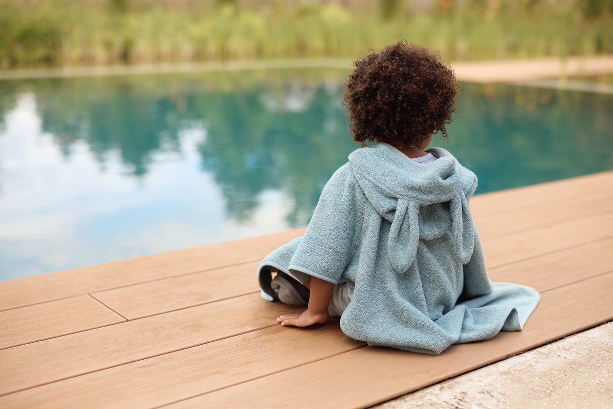 Poncho de Banho em Algodão Turco