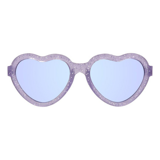 Óculos de Sol Flexíveis - Hearts Lavender Shimmer