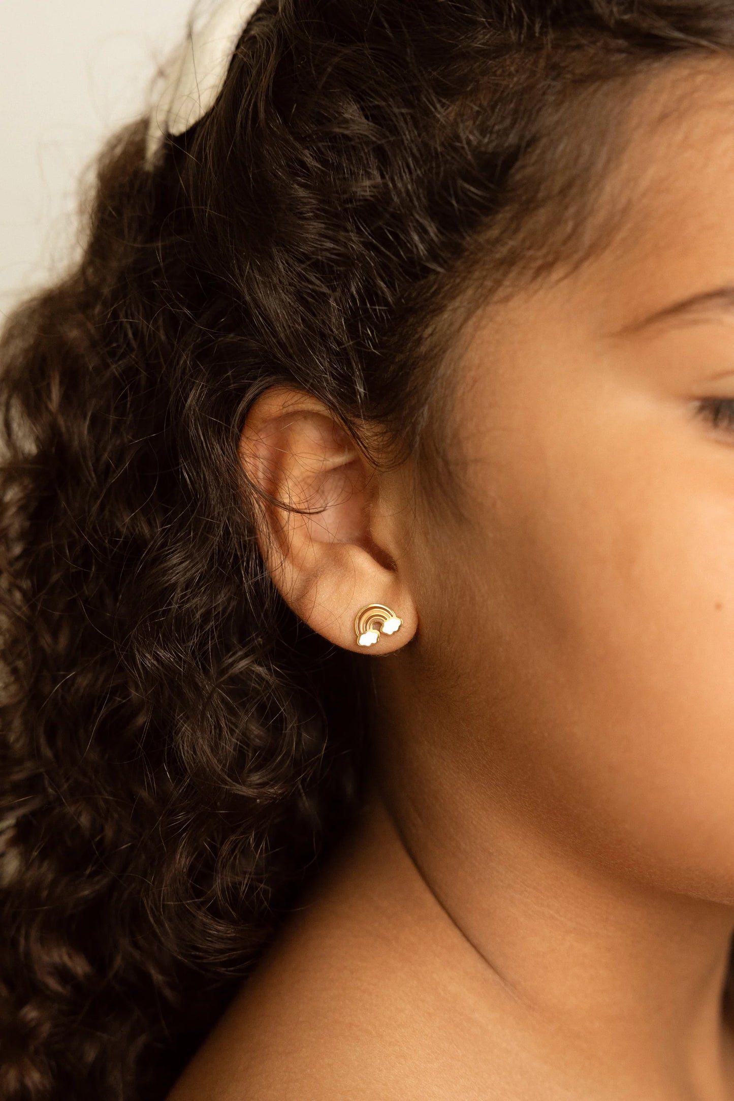Brincos Studs Earrings - Rainbow Dreams