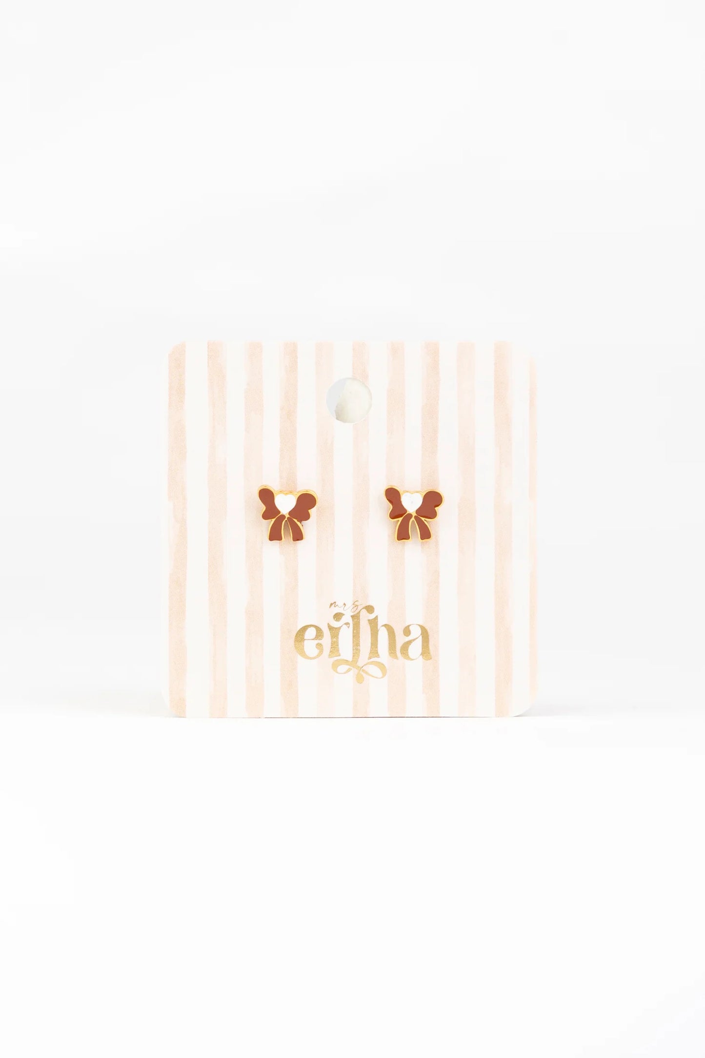 Brincos Studs Earrings - Tied Love