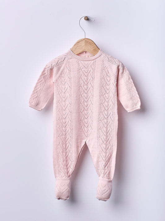 Babygrow tricotado em algodão orgânico - ROMANTIC SPRING DAY