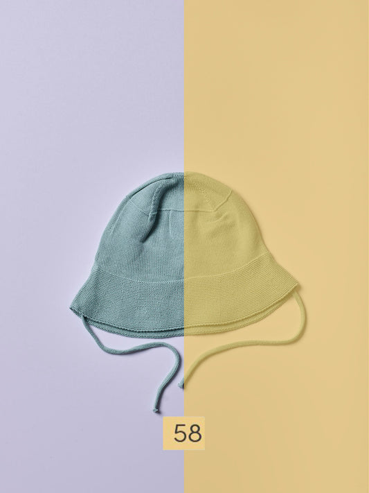 Chapéu de sol tricotado em algodão orgânico Sundress - ROMANTIC SPRING DAY