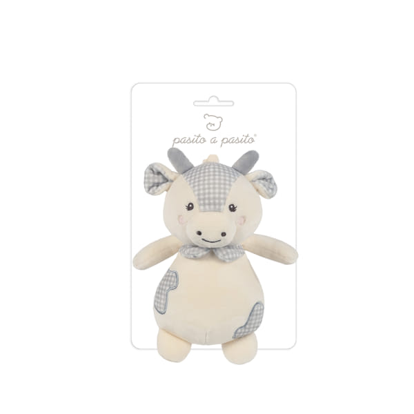 Pasito a Pasito Peluche Musical Vaca - Little Bloom Gris